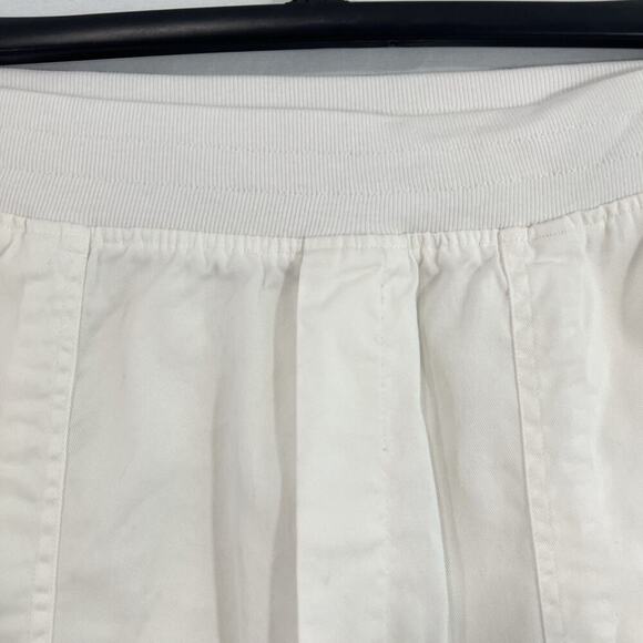 Soft Surroundings Medina Pants Womens Size XL White Pockets Roll Tab Hem Comfort - Picture 5 of 12
